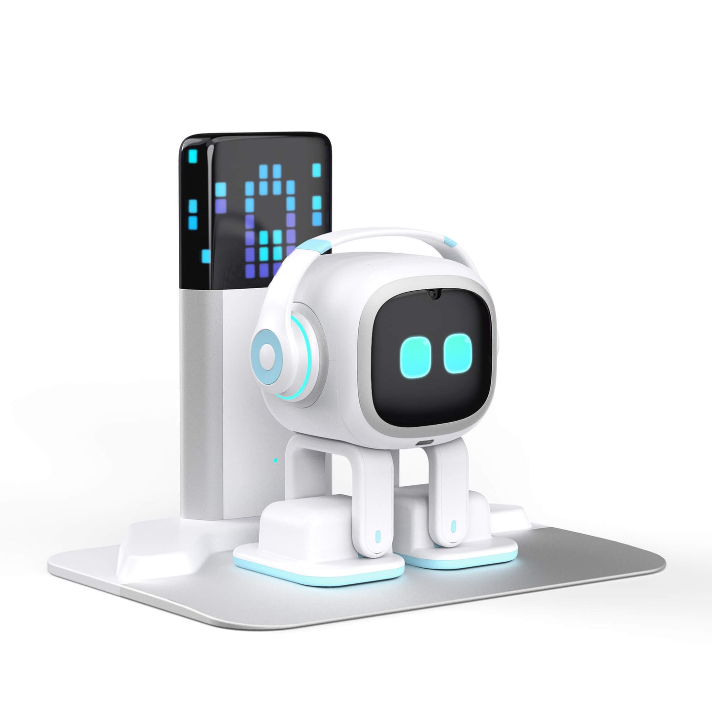 EMO Go Home Robot, AI Desktop Huisdier met Oplaadstation, Living.AI