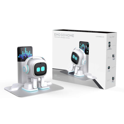 EMO Go Home Robot, AI Desktop Huisdier met Oplaadstation, Living.AI