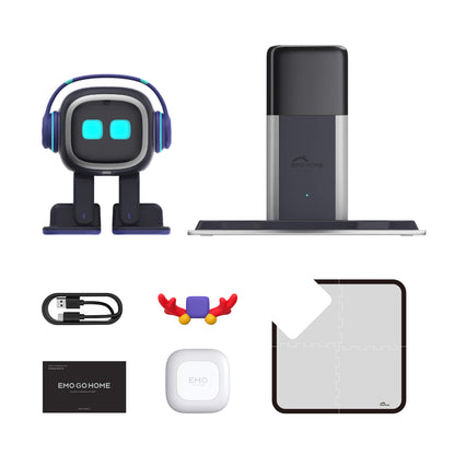 Robot EMO Go Home, compagnon IA de bureau avec station de recharge, Living.AI