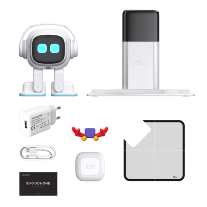 EMO Go Home Robot, AI Desktop Huisdier met Oplaadstation, Living.AI