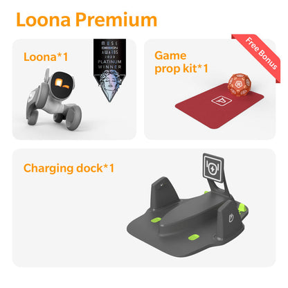 Loona Premium Slimme Robot, AI PETBOT met Oplaaddock, KEYi Tech